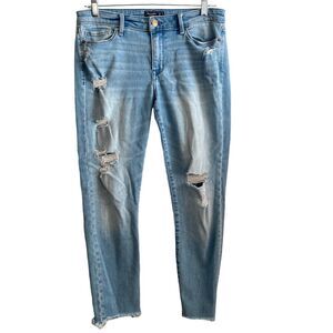 Abercrombie & Fitch Jeans Womens 27 4R Ripped Distressed Lightweight Stretch